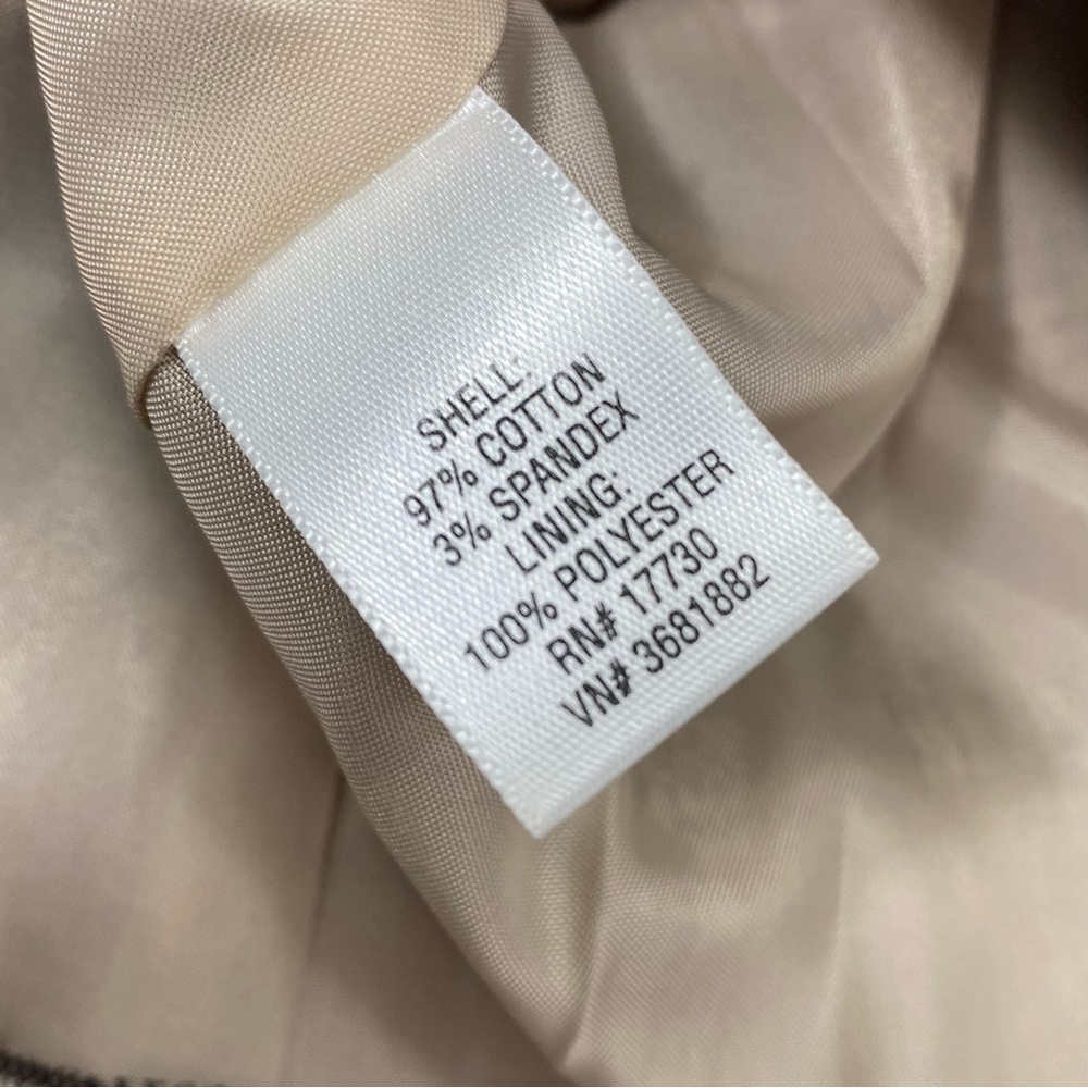 Mossimo Classic Chocolate Brown and Cream Glen Check Plaid Blazer Suit Jacket M - Picture 10 of 16